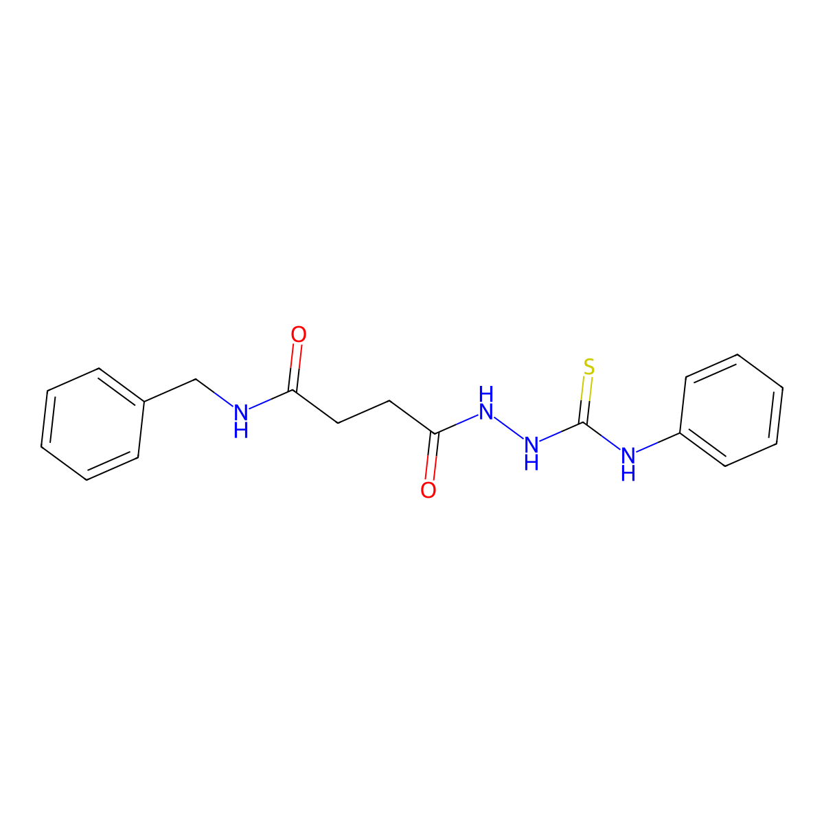 4-[2-(anilinocarbothioyl)hydrazino]-N-benzyl-4-oxobutanamide molecular structure, CAS 356525-04-7