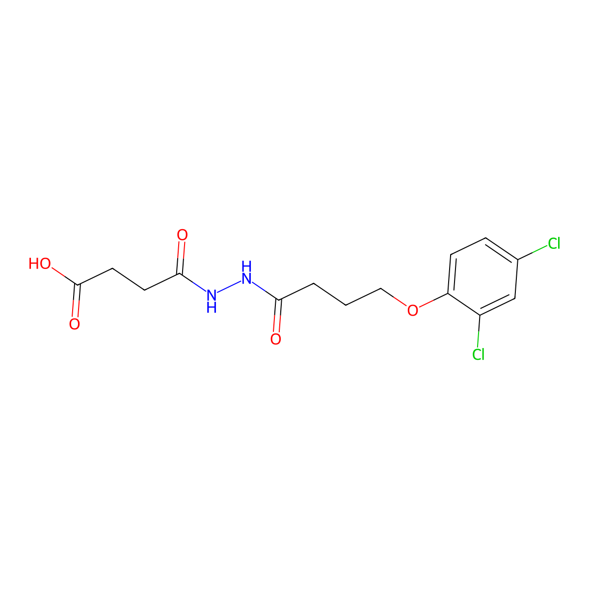 4-{2-[4-(2,4-Dichlorophenoxy)butanoyl]hydrazino}-4-oxobutanoic acid molecular structure, CAS 356526-44-8