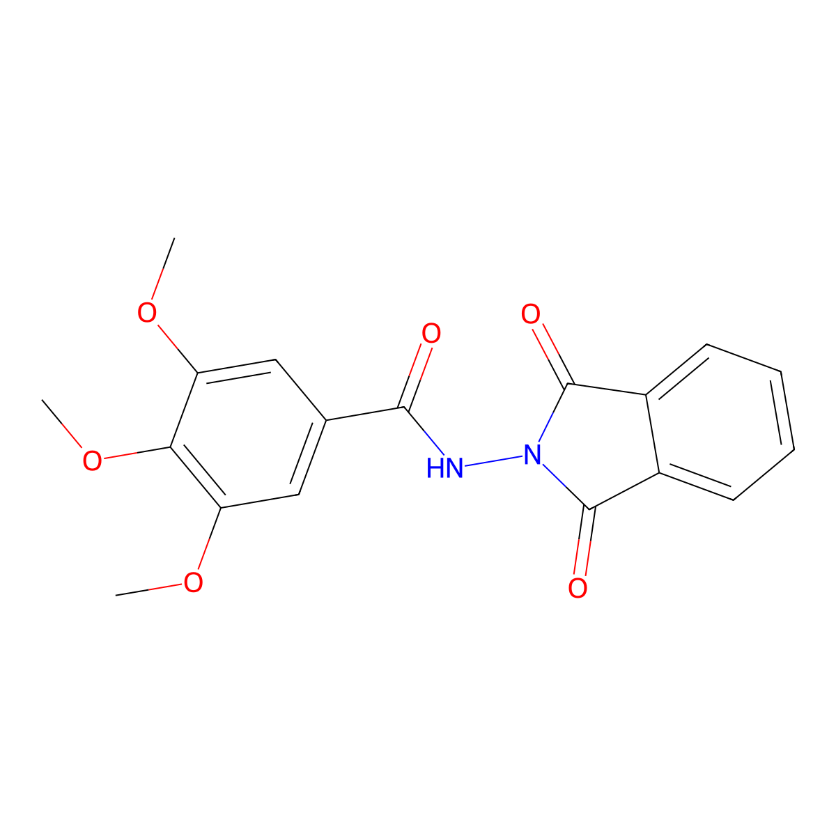 N-(1,3-dioxo-1,3-dihydro-2H-isoindol-2-yl)-3,4,5-trimethoxybenzamide molecular structure, CAS 356526-72-2