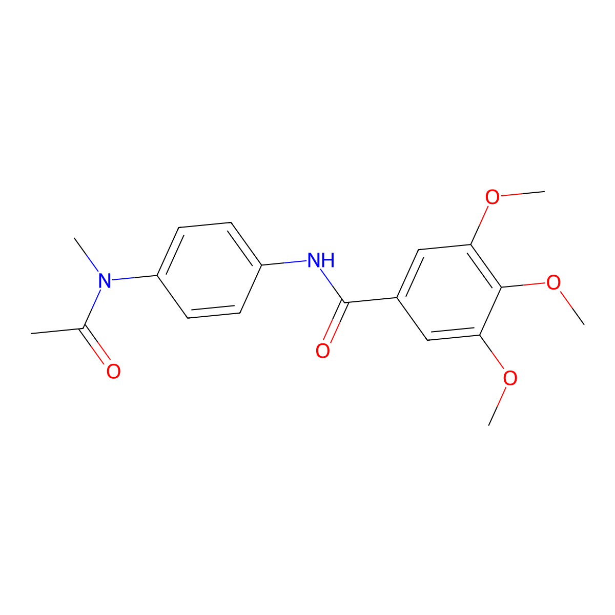 N-{4-[acetyl(methyl)amino]phenyl}-3,4,5-trimethoxybenzamide molecular structure, CAS 356529-21-0