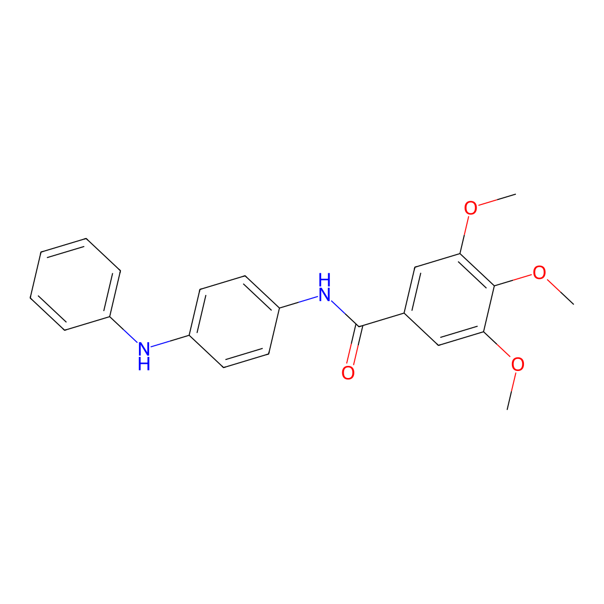 N-(4-anilinophenyl)-3,4,5-trimethoxybenzamide molecular structure, CAS 356529-22-1
