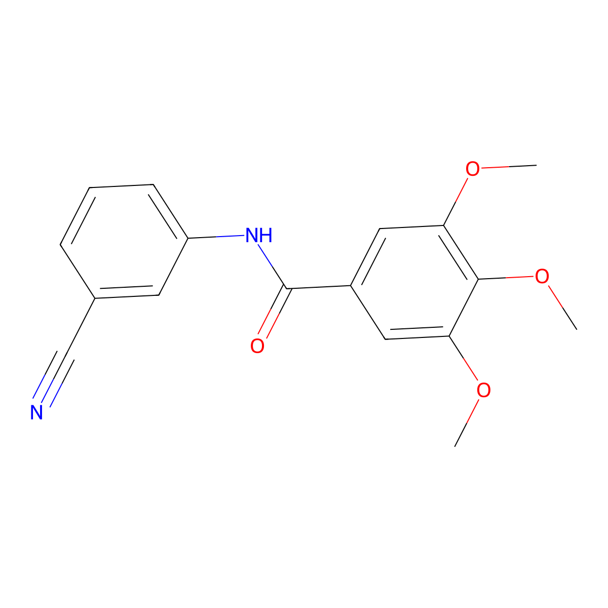 N-(3-cyanophenyl)-3,4,5-trimethoxybenzamide molecular structure, CAS 356529-27-6