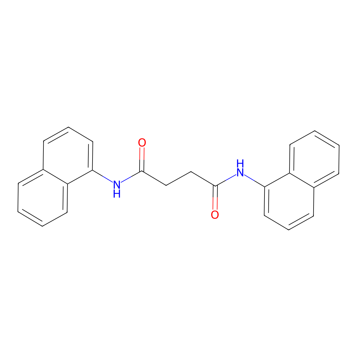 N,N'-dinaphthalen-1-ylbutanediamide molecular structure, CAS 356529-50-5