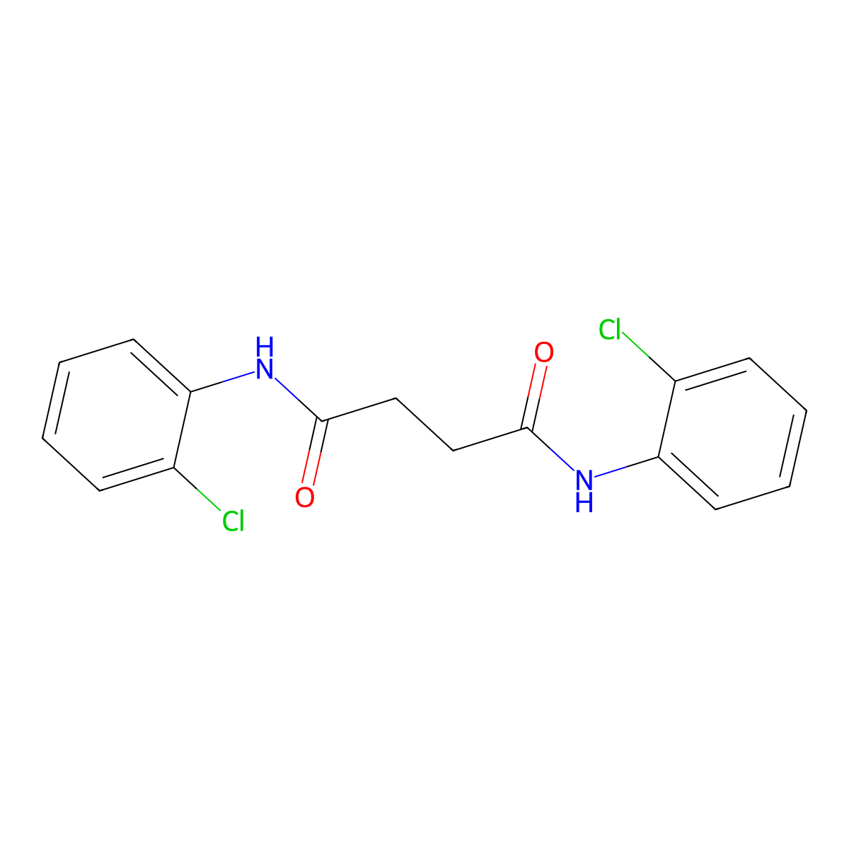 N,N'-bis(2-chlorophenyl)butanediamide molecular structure, CAS 356529-51-6