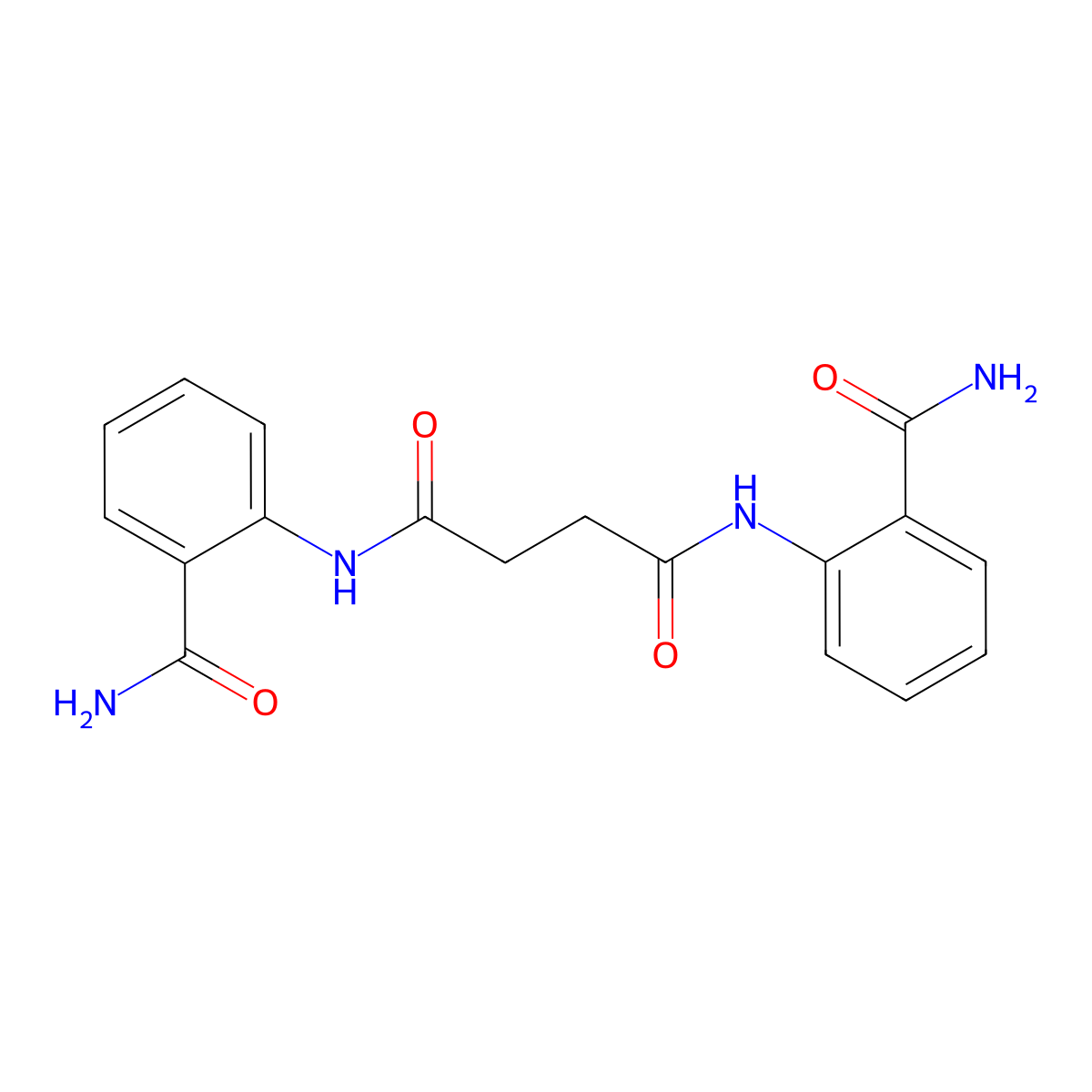 N,N'-bis(2-carbamoylphenyl)butanediamide molecular structure, CAS 356529-63-0