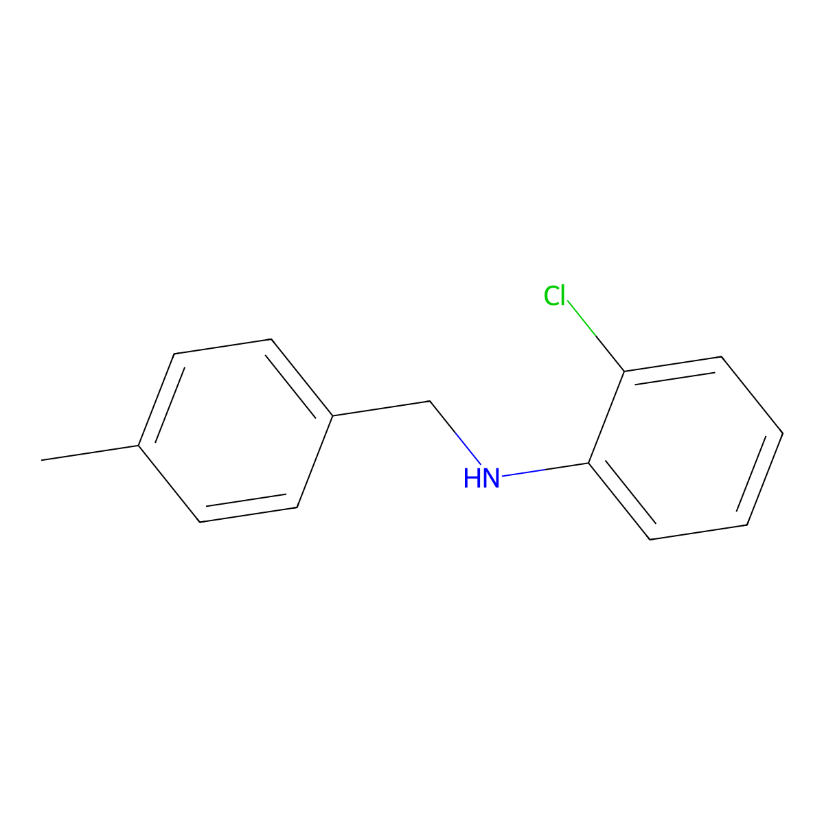 N-(2-Chlorophenyl)-4-methylbenzenemethanamine molecular structure, CAS 356530-73-9