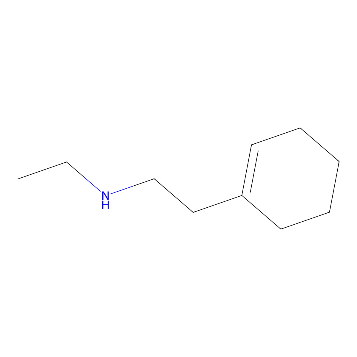 (2-Cyclohex-1-EN-1-ylethyl)ethylamine molecular structure, CAS 356530-87-5