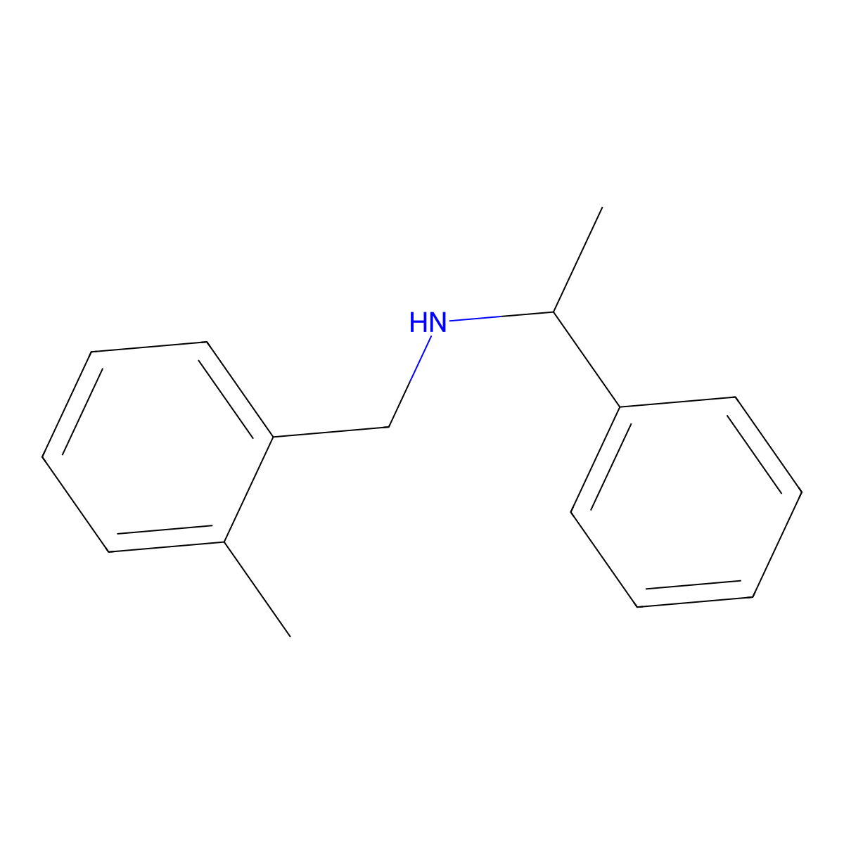 (2-Methylbenzyl)(1-phenylethyl)amine molecular structure, CAS 356531-09-4