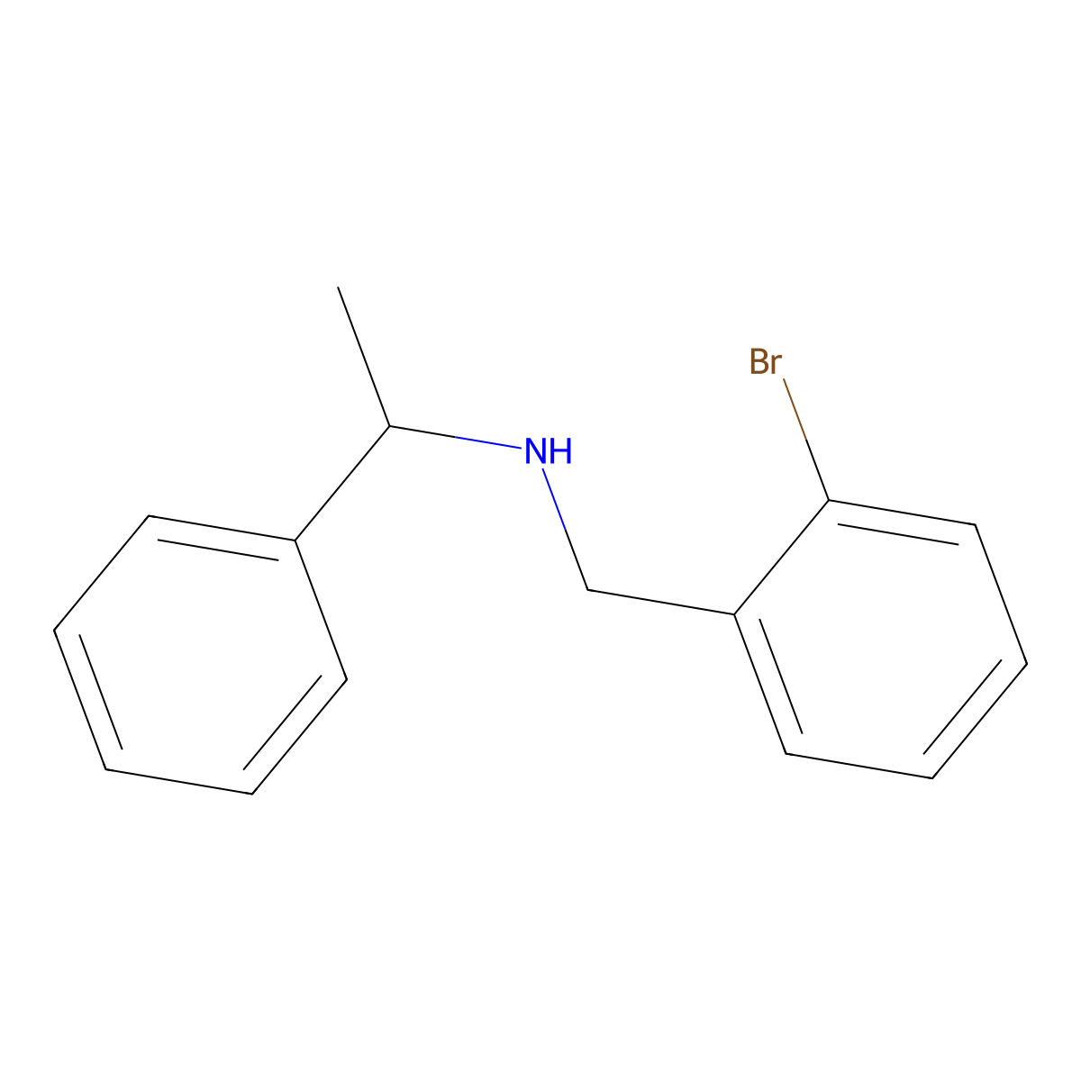 N-[(2-Bromophenyl)methyl]-|A-methylbenzenemethanamine molecular structure, CAS 356531-36-7