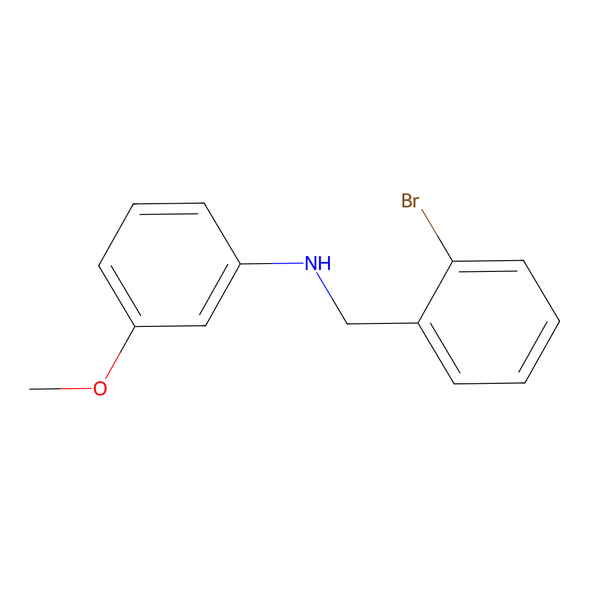 N-(2-Bromobenzyl)-3-methoxyaniline molecular structure, CAS 356531-37-8