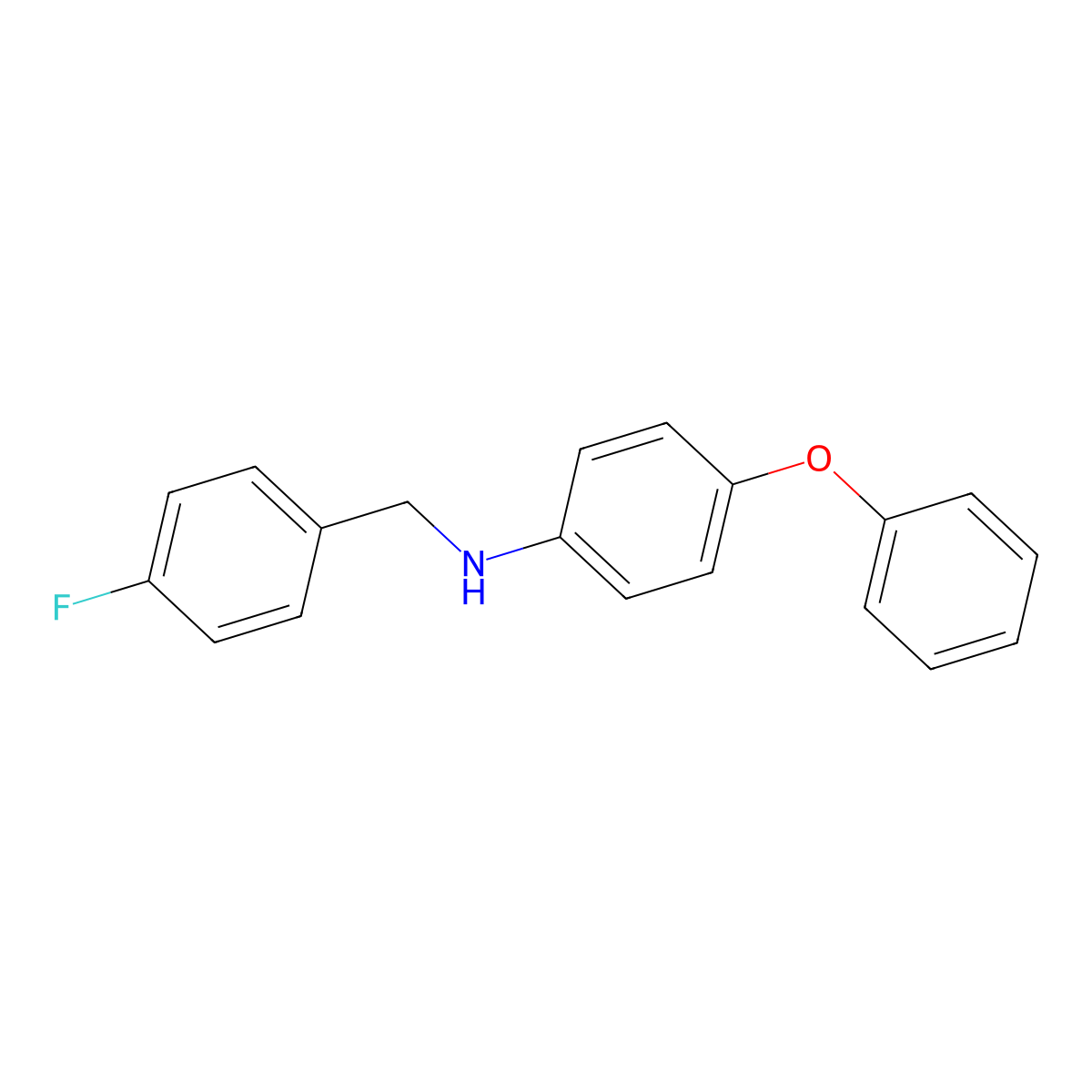 N-(4-Fluorobenzyl)-4-phenoxyaniline molecular structure, CAS 356531-53-8