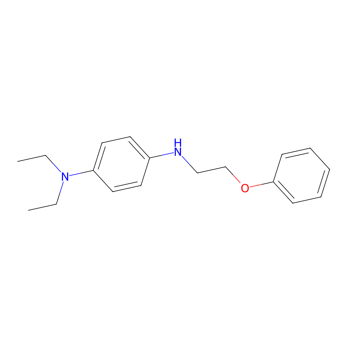 N1,N1-diethyl-N4-(2-phenoxyethyl)-1,4-benzenediamine molecular structure, CAS 356532-48-4