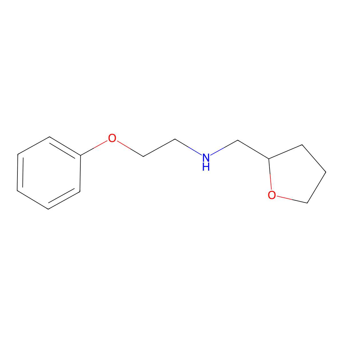 (2-Phenoxyethyl)(tetrahydrofuran-2-ylmethyl)amine molecular structure, CAS 356532-62-2