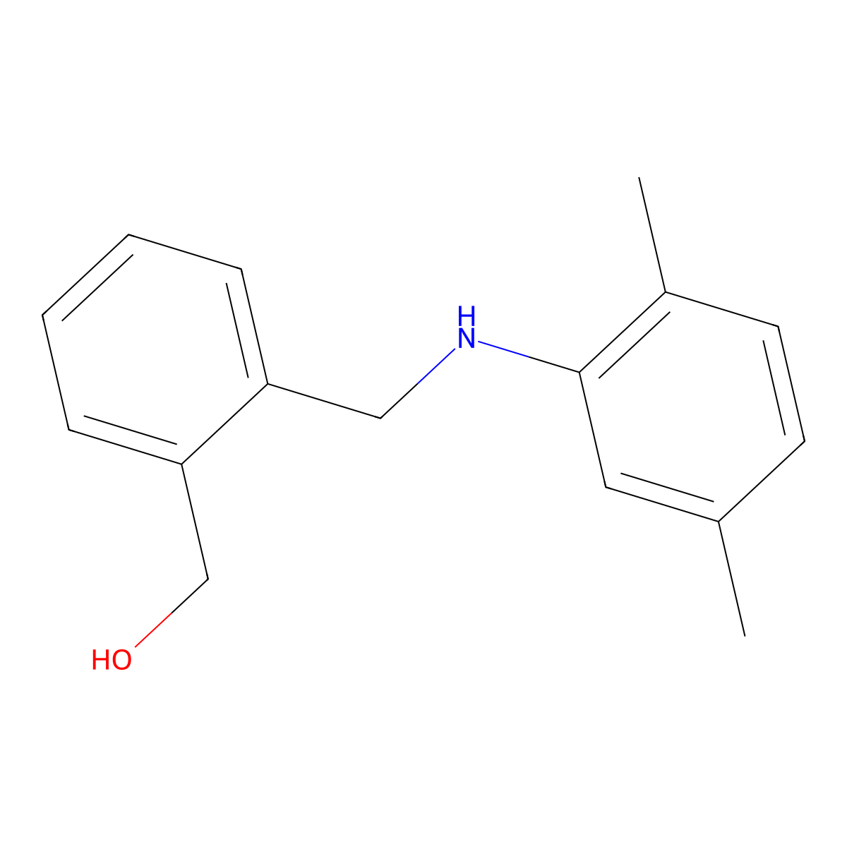 {2-[(2,5-Dimethyl-phenylamino)-methyl]-phenyl}-methanol molecular structure, CAS 356538-93-7