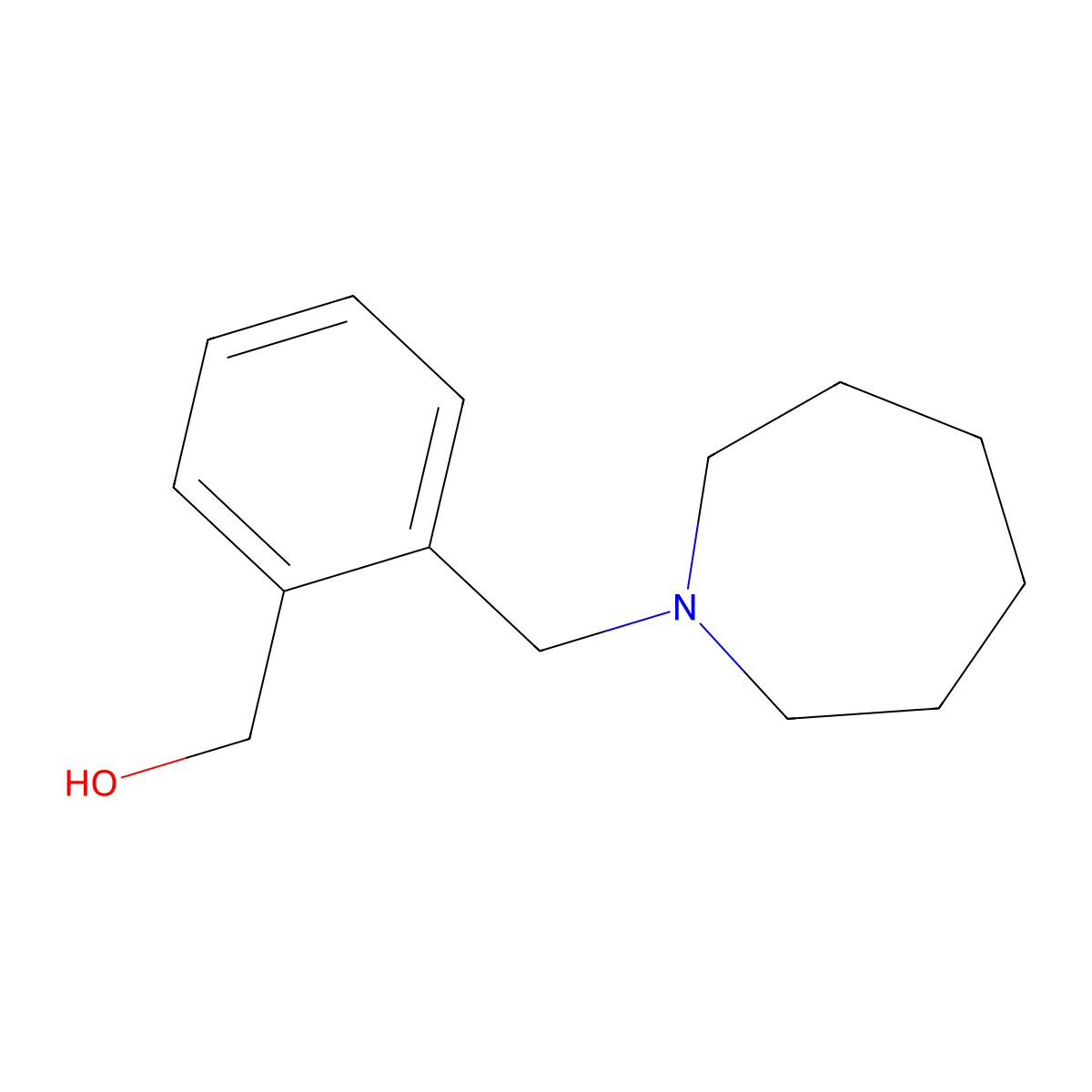 [2-(1-Azepanylmethyl)phenyl]methanol molecular structure, CAS 356539-02-1
