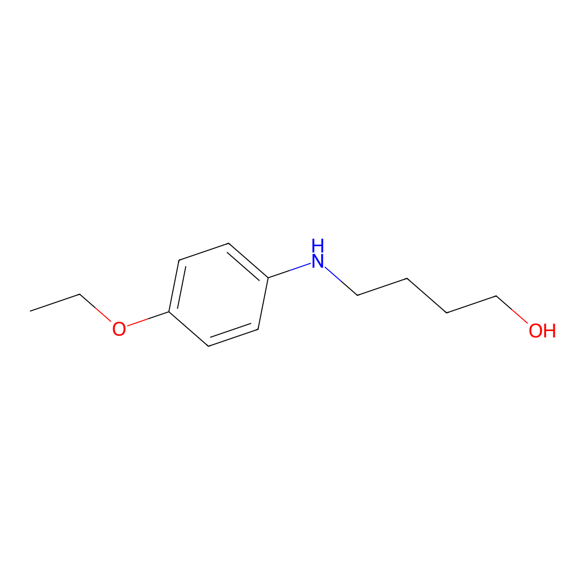 4-(4-Ethoxy-phenylamino)-butan-1-ol molecular structure, CAS 356539-16-7