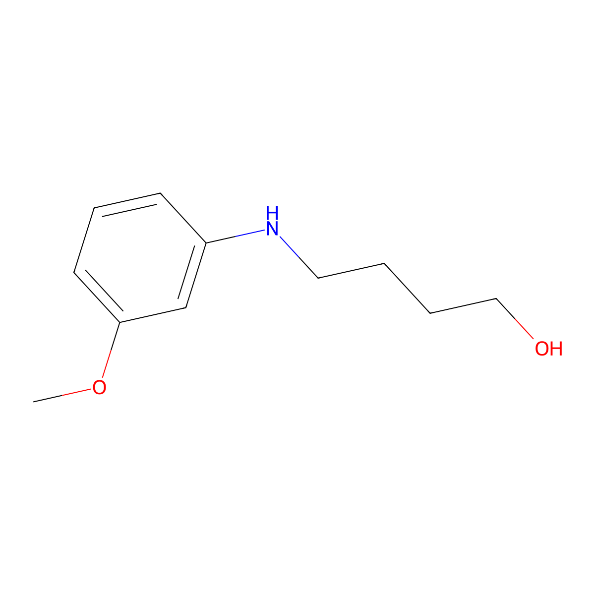 4-(3-Methoxy-phenylamino)-butan-1-ol molecular structure, CAS 356539-28-1
