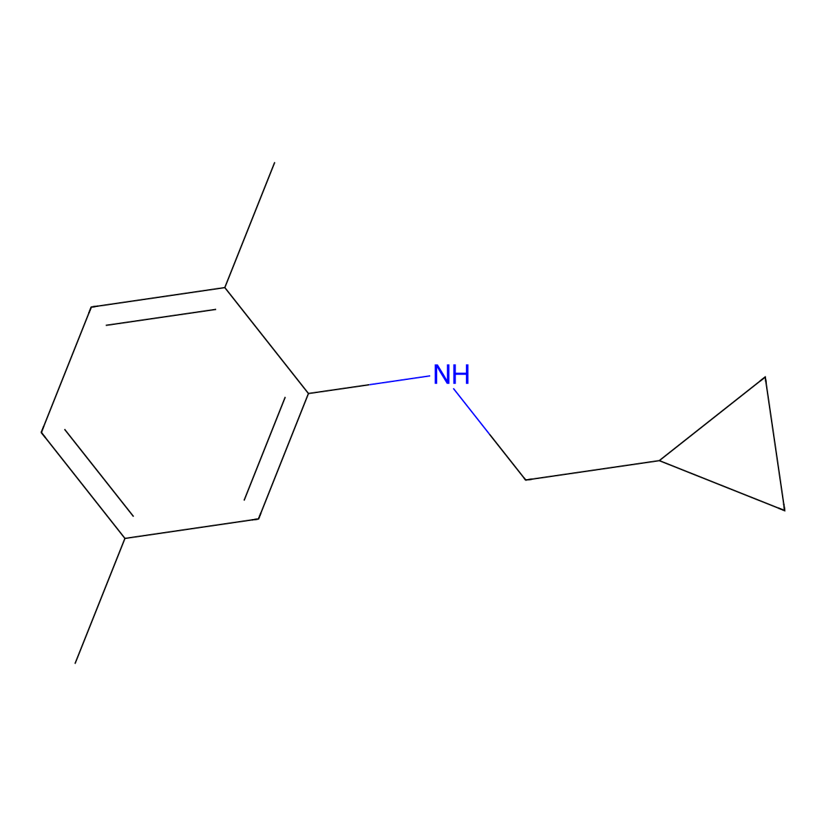 N-(Cyclopropylmethyl)-2,5-dimethylaniline molecular structure, CAS 356539-50-9