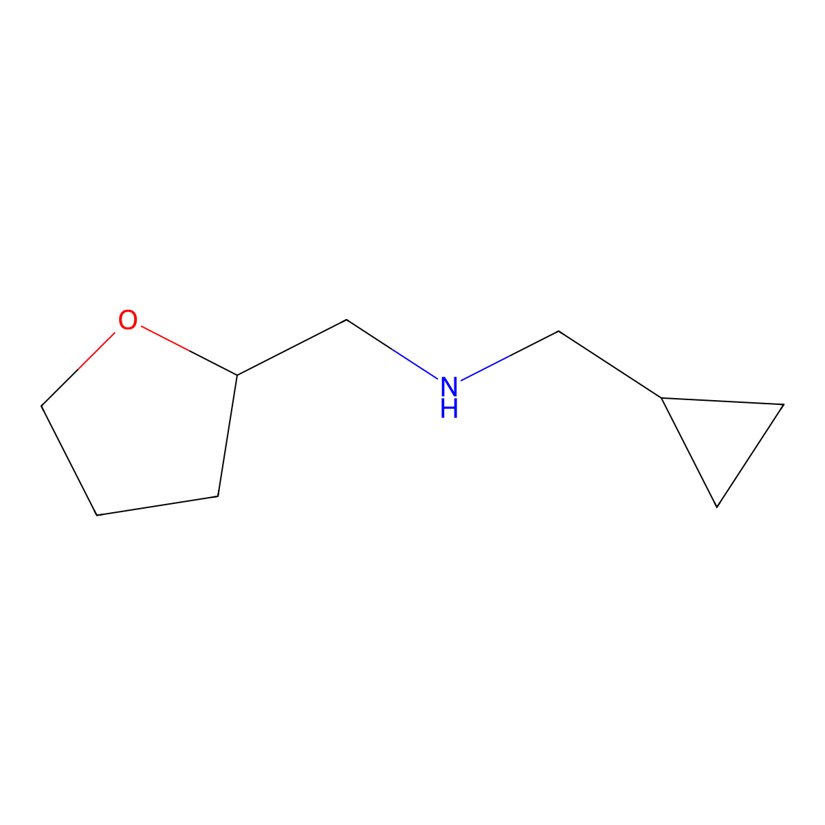 N-(Cyclopropylmethyl)-N-(tetrahydro-2-furanylmethyl)amine molecular structure, CAS 356539-57-6
