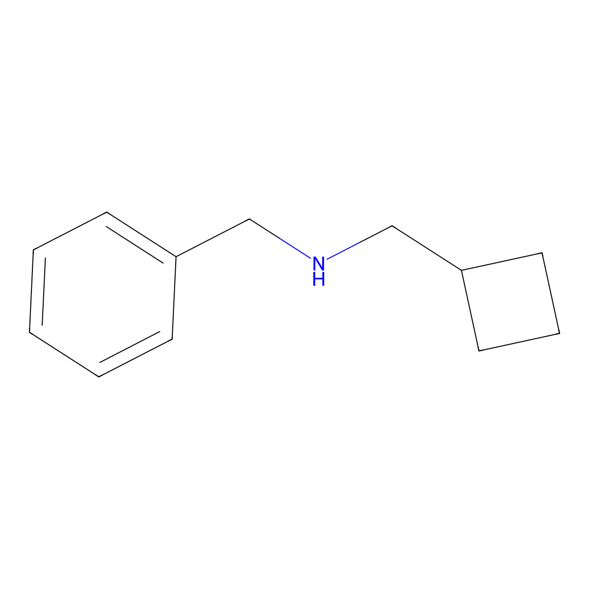 N-benzyl-1-cyclobutylmethanamine molecular structure, CAS 356539-83-8