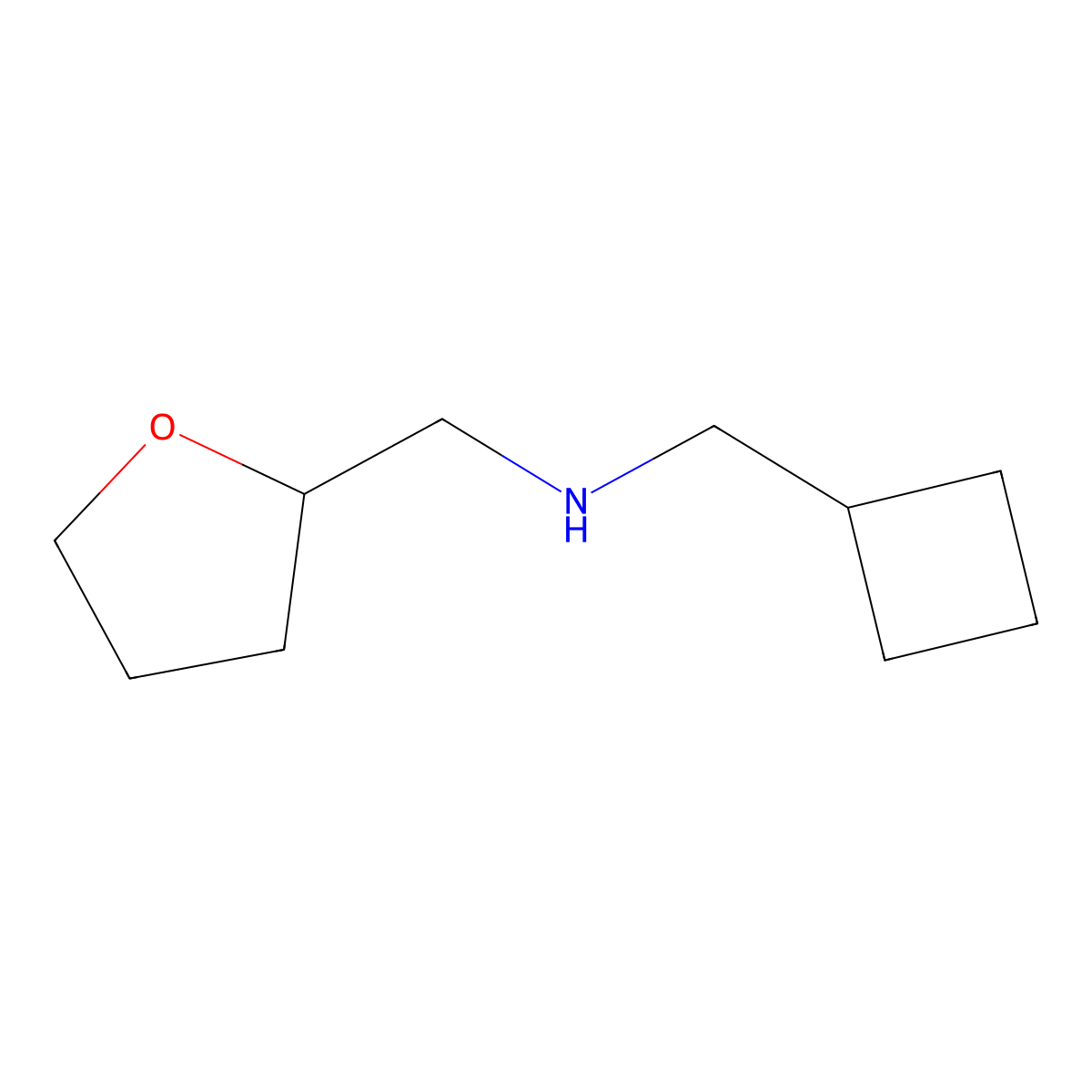 (Cyclobutylmethyl)(tetrahydrofuran-2-ylmethyl)amine molecular structure, CAS 356539-88-3