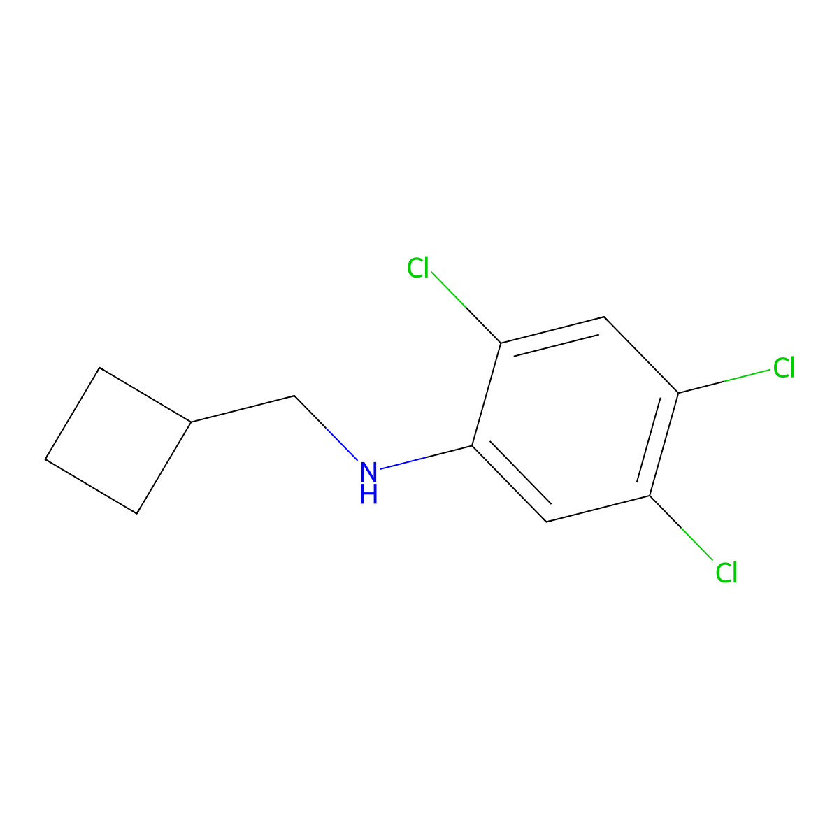2,4,5-Trichloro-N-(cyclobutylmethyl)benzenamine molecular structure, CAS 356539-91-8