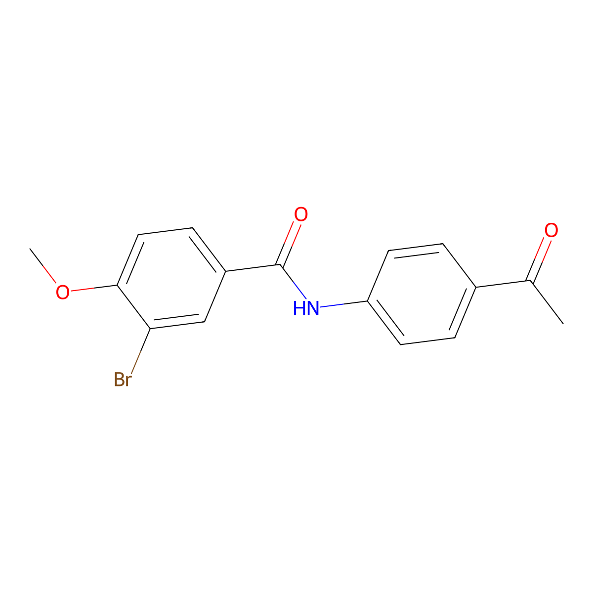 N-(4-acetylphenyl)-3-bromo-4-methoxybenzamide molecular structure, CAS 356541-50-9