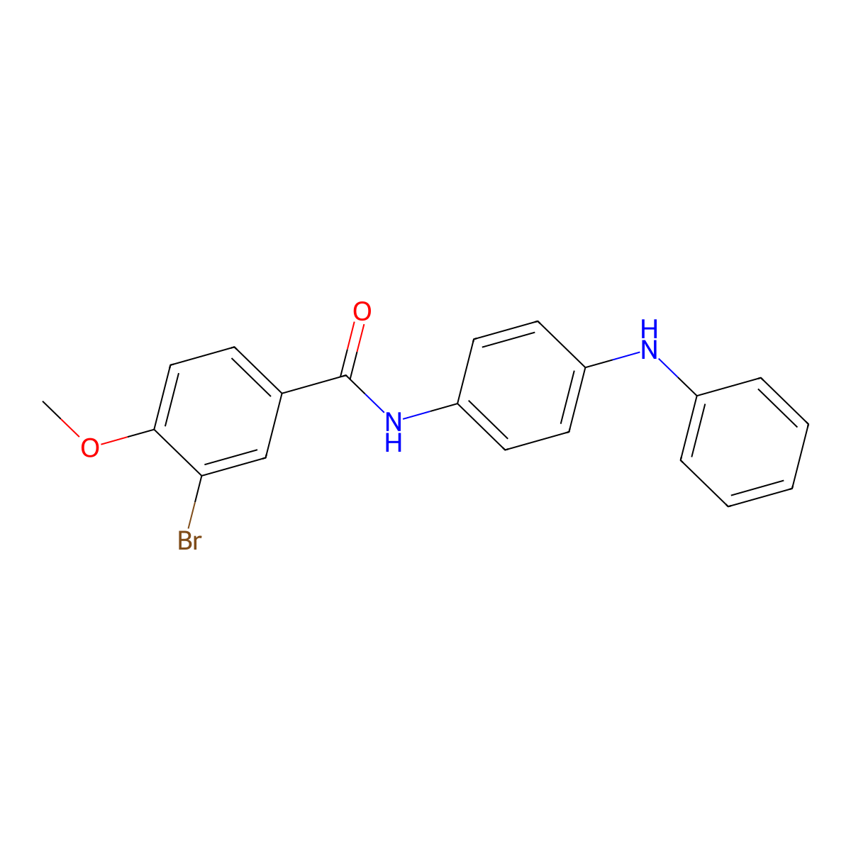 N-(4-anilinophenyl)-3-bromo-4-methoxybenzamide molecular structure, CAS 356541-68-9
