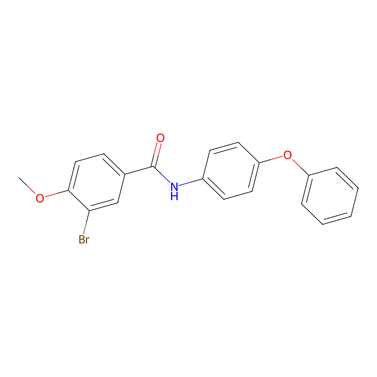 3-bromo-4-methoxy-N-(4-phenoxyphenyl)benzamide molecular structure, CAS 356541-69-0