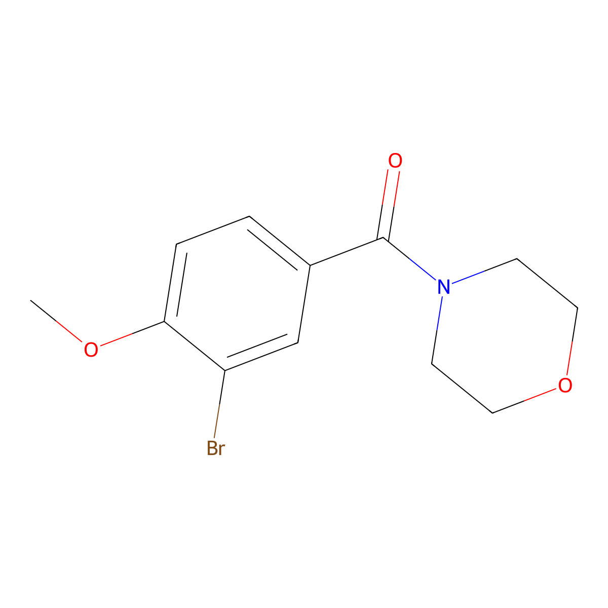 4-(3-Bromo-4-methoxybenzoyl)morpholine molecular structure, CAS 356550-22-6