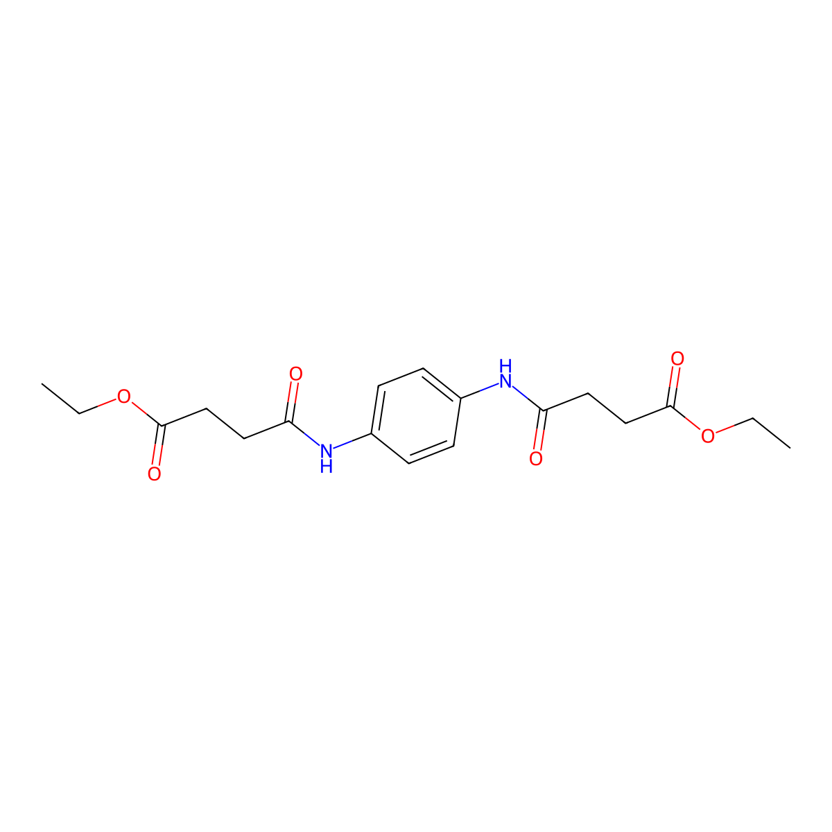 Ethyl 3-{[4-(4-ethoxy-4-oxobutanamido)phenyl]carbamoyl}propanoate molecular structure, CAS 356551-93-4