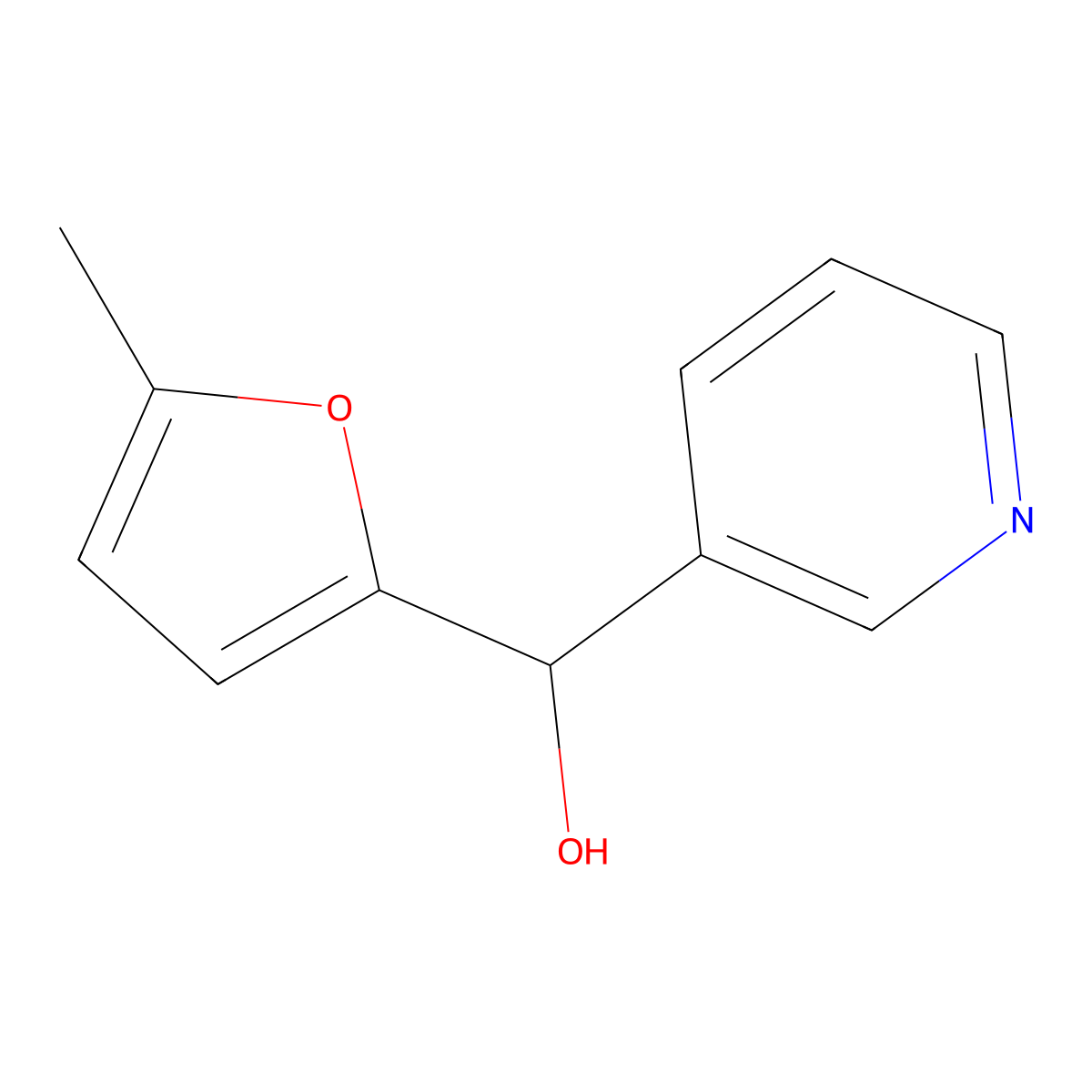 (5-Methyl-2-Furyl)(Pyridin-3-Yl)Methanol molecular structure, CAS 356554-26-2
