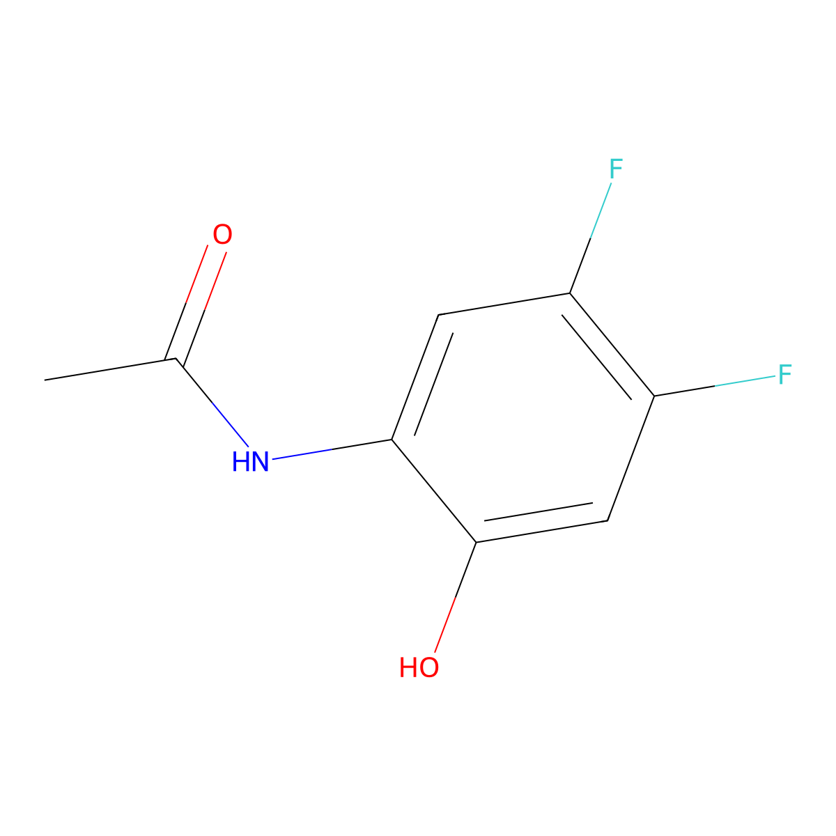 n-(4,5-Difluoro-2-hydroxy-phenyl)-acetamide molecular structure, CAS 356557-98-7