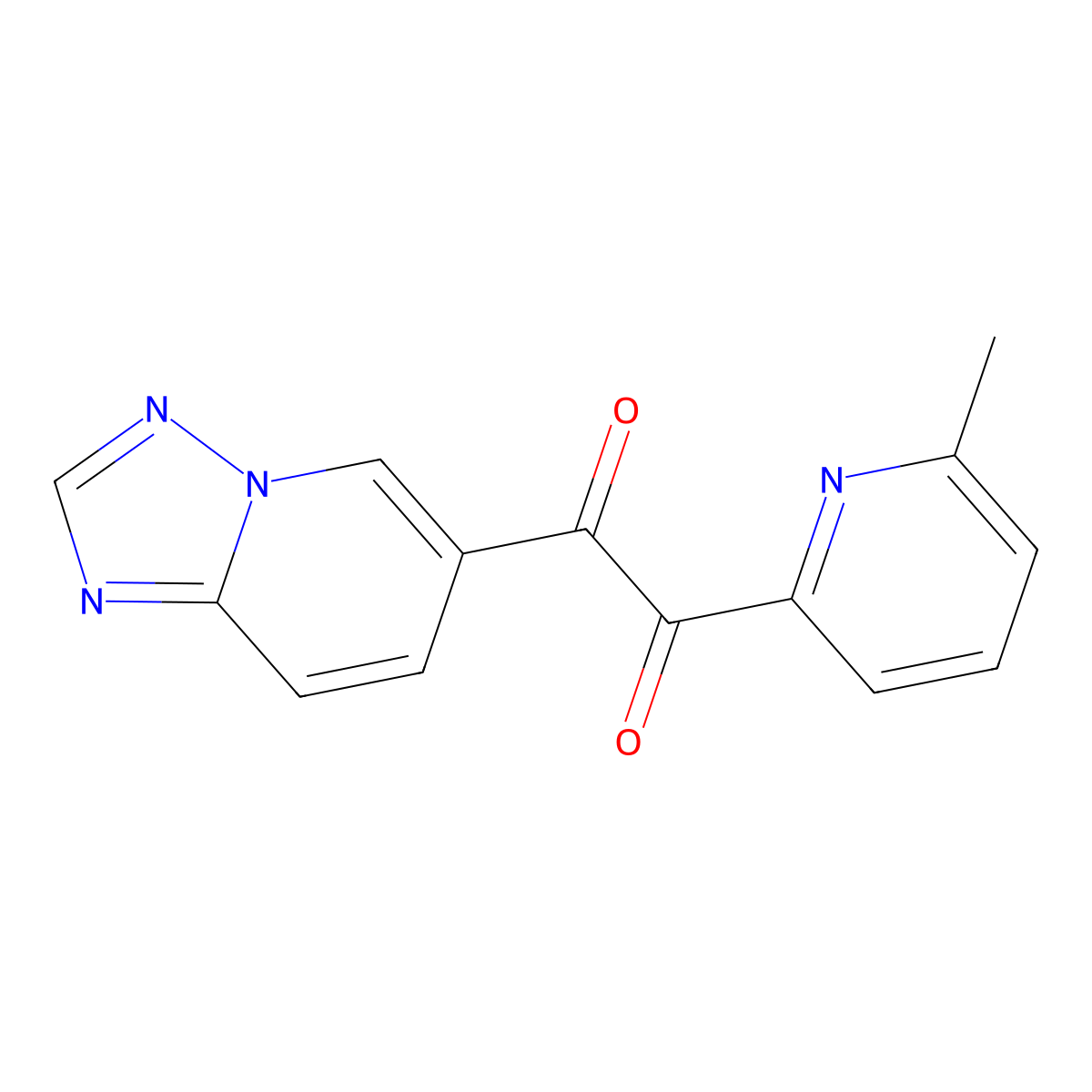 1-([1,2,4]Triazolo[1,5-a]pyridin-6-yl)-2-(6-methylpyridin-2-yl)ethane-1,2-dione molecular structure, CAS 356560-84-4