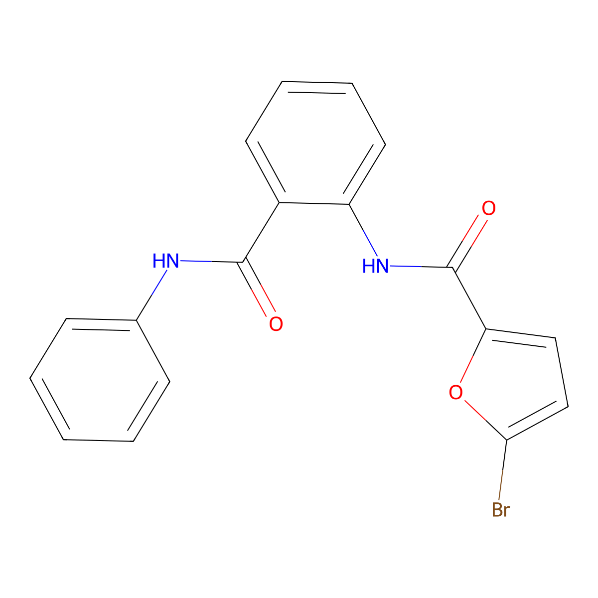 N-[2-(anilinocarbonyl)phenyl]-5-bromo-2-furamide molecular structure, CAS 356561-94-9
