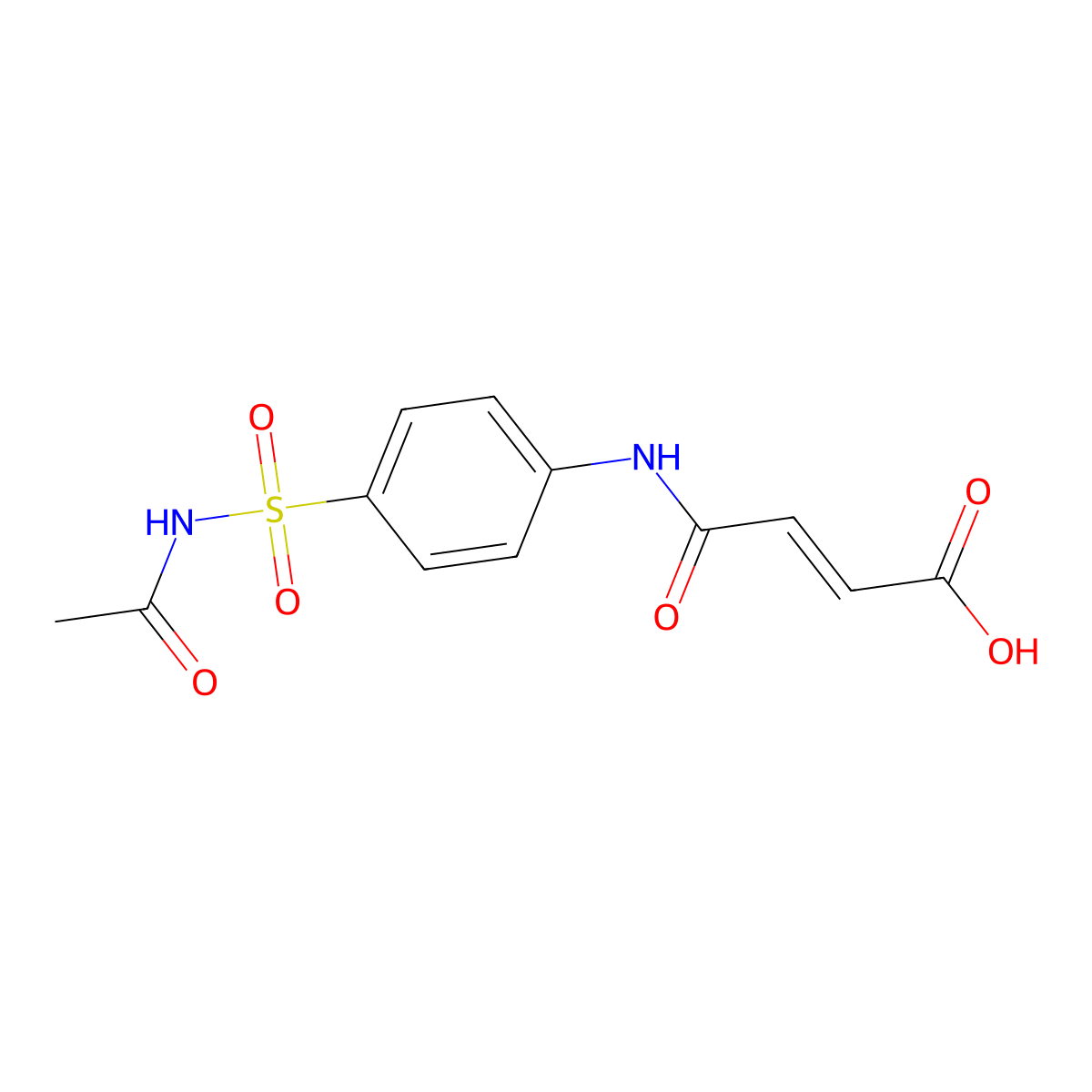 N1-Acetyl-N4-maleylsulfanilamide molecular structure, CAS 356567-68-5