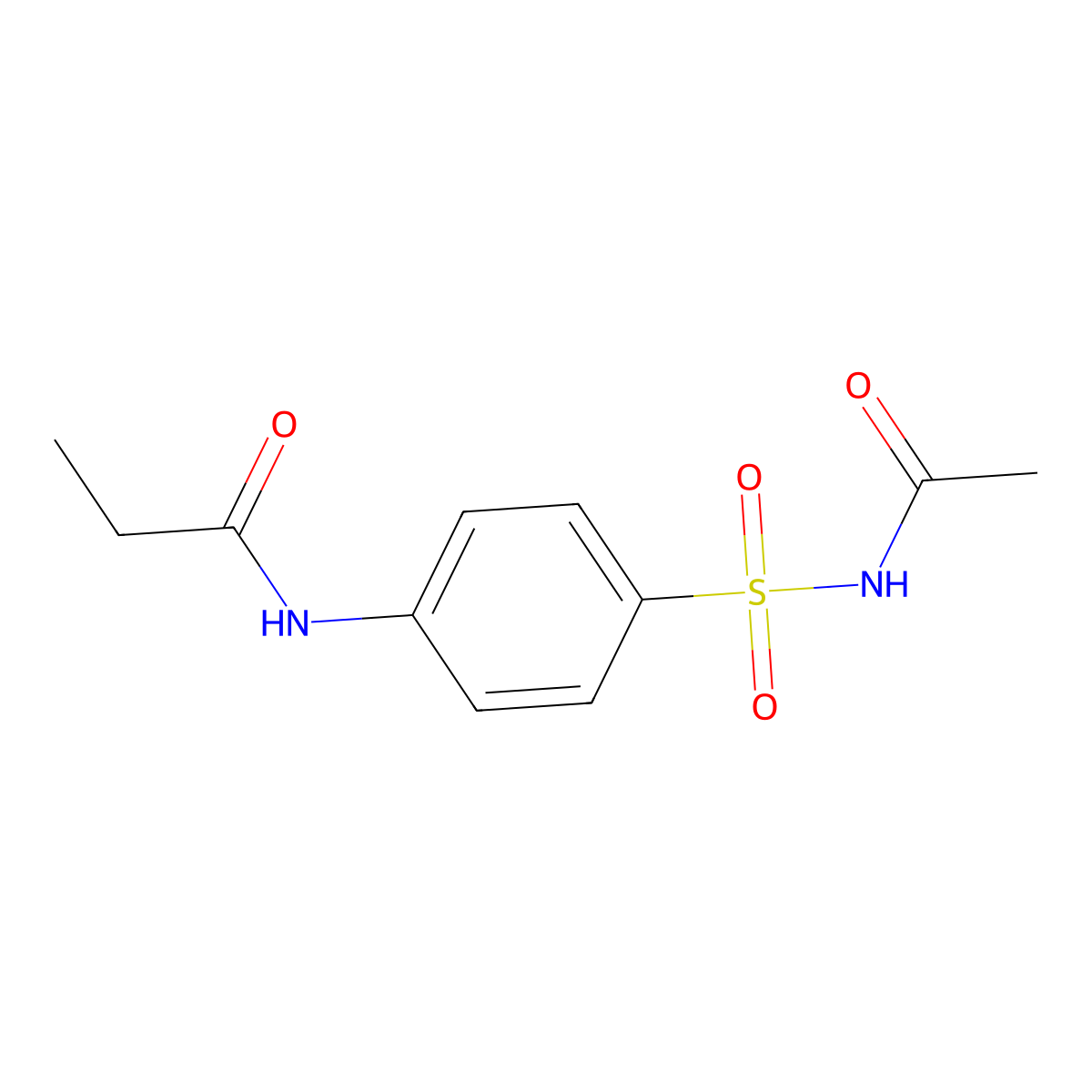 N-[4-(acetylsulfamoyl)phenyl]propanamide molecular structure, CAS 356567-71-0