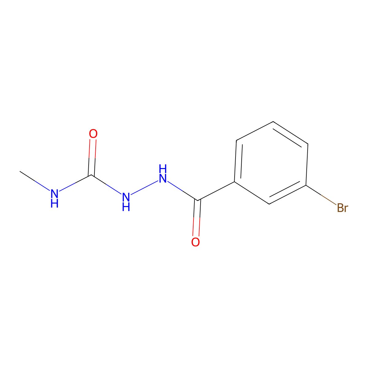 2-(3-bromobenzoyl)-N-methyl-1-hydrazinecarboxamide molecular structure, CAS 356568-31-5
