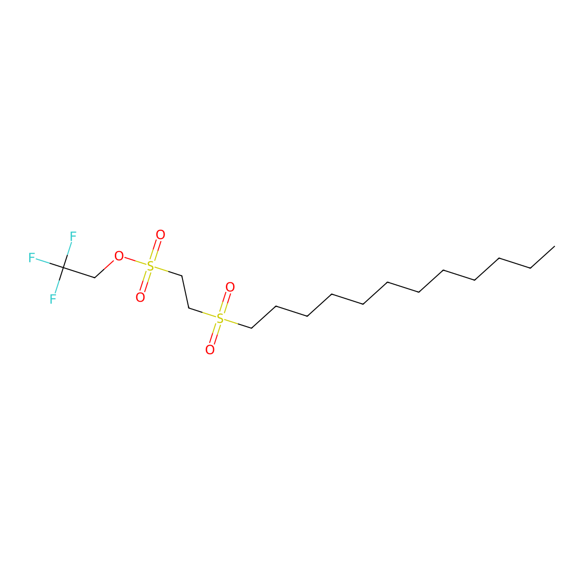 2,2,2-Trifluoroethyl 2-(dodecylsulfonyl)ethanesulfonate molecular structure, CAS 356569-75-0