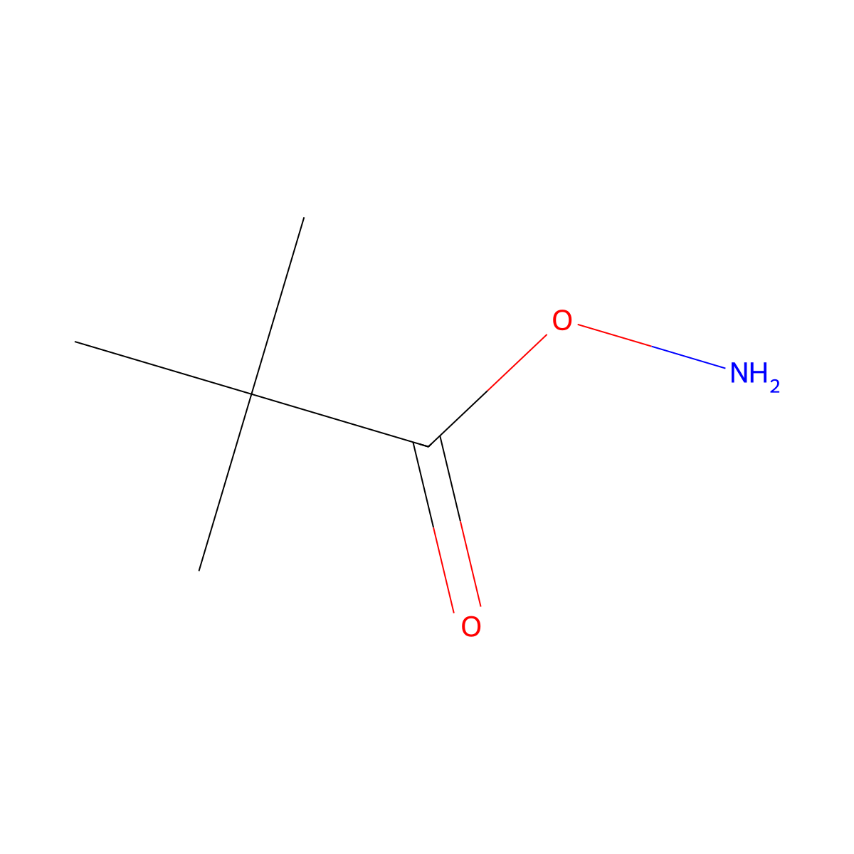 Amino 2,2-dimethylpropanoate molecular structure, CAS 35657-34-2