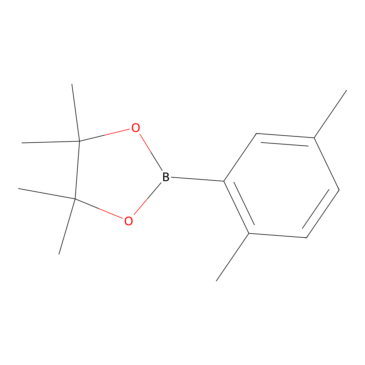 2-(2,5-Dimethylphenyl)-4,4,5,5-tetramethyl-1,3,2-dioxaborolane molecular structure, CAS 356570-53-1