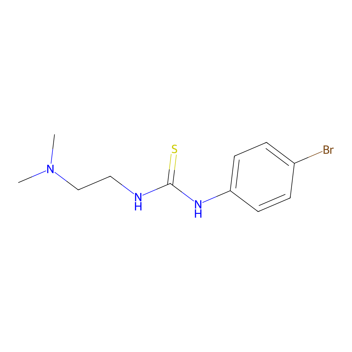 1-(4-Bromophenyl)-3-[2-(dimethylamino)ethyl]thiourea molecular structure, CAS 356573-04-1