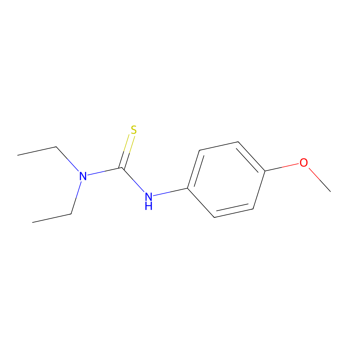 1,1-Diethyl-3-(4-methoxyphenyl)thiourea molecular structure, CAS 356573-08-5