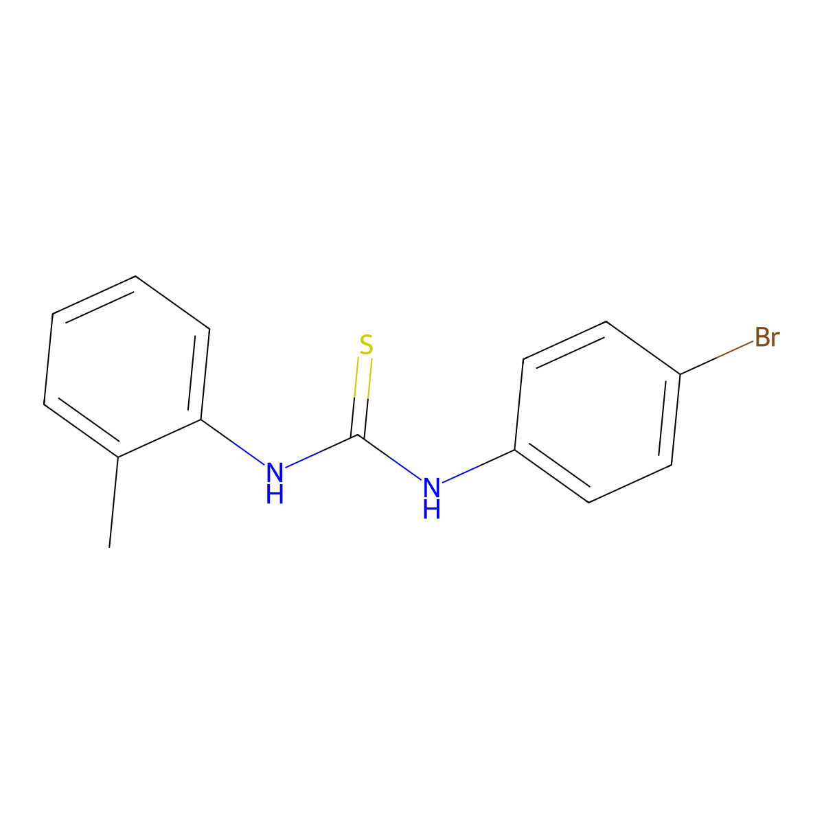1-(4-Bromophenyl)-3-(2-methylphenyl)thiourea molecular structure, CAS 356573-69-8