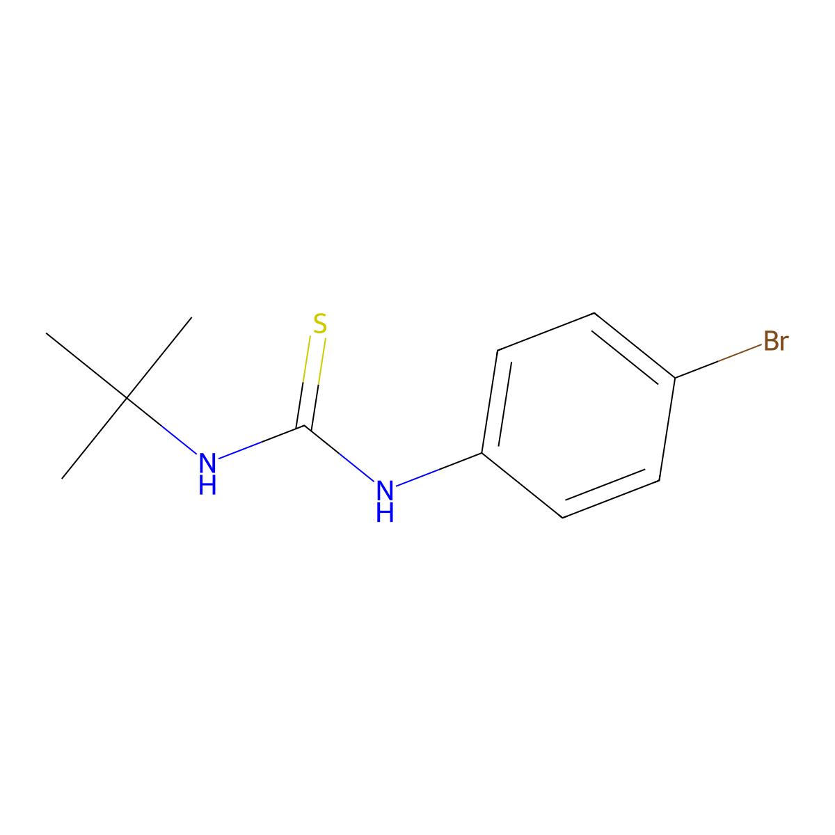 1-(4-Bromophenyl)-3-tert-butylthiourea molecular structure, CAS 356573-74-5