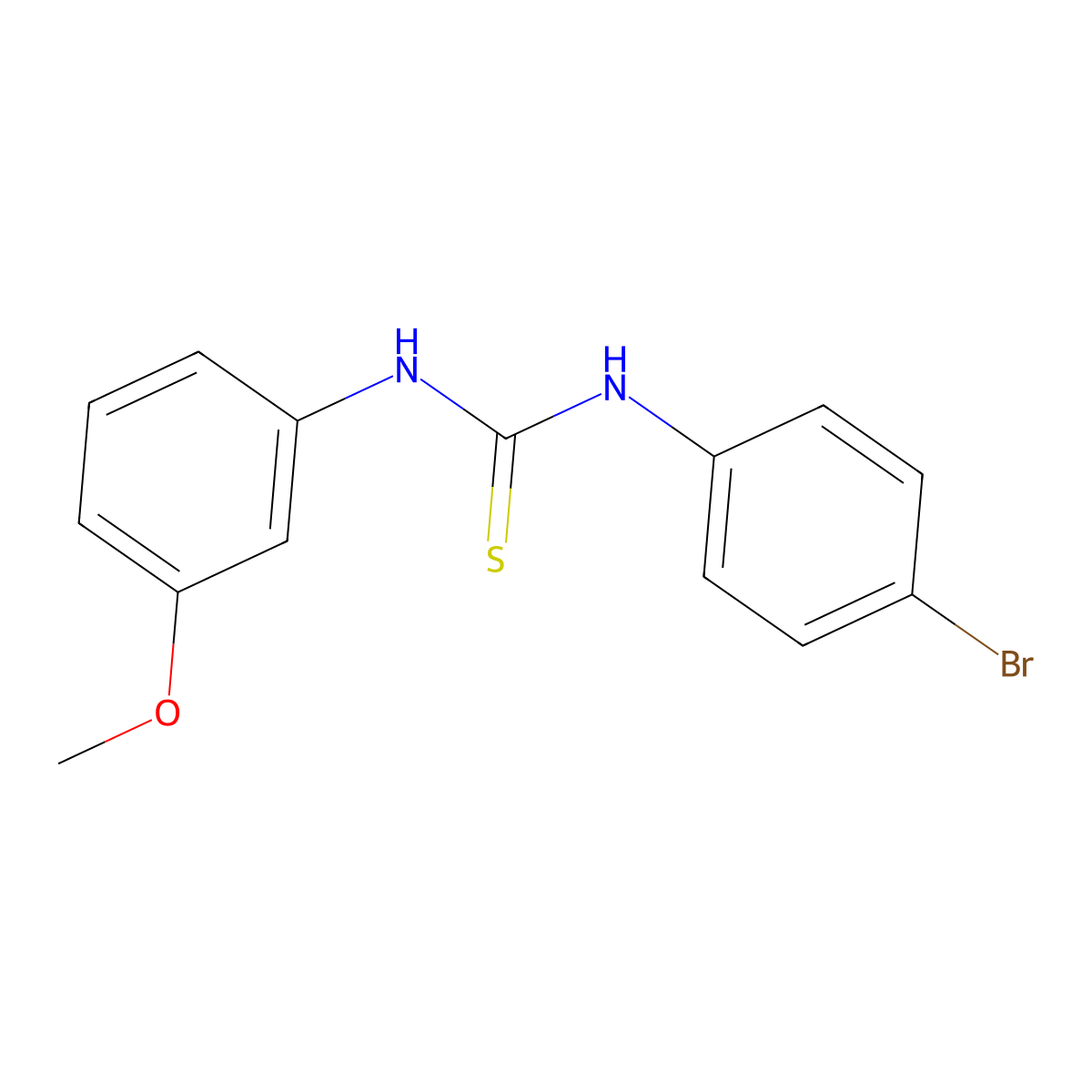 1-(4-Bromophenyl)-3-(3-methoxyphenyl)thiourea molecular structure, CAS 356574-00-0
