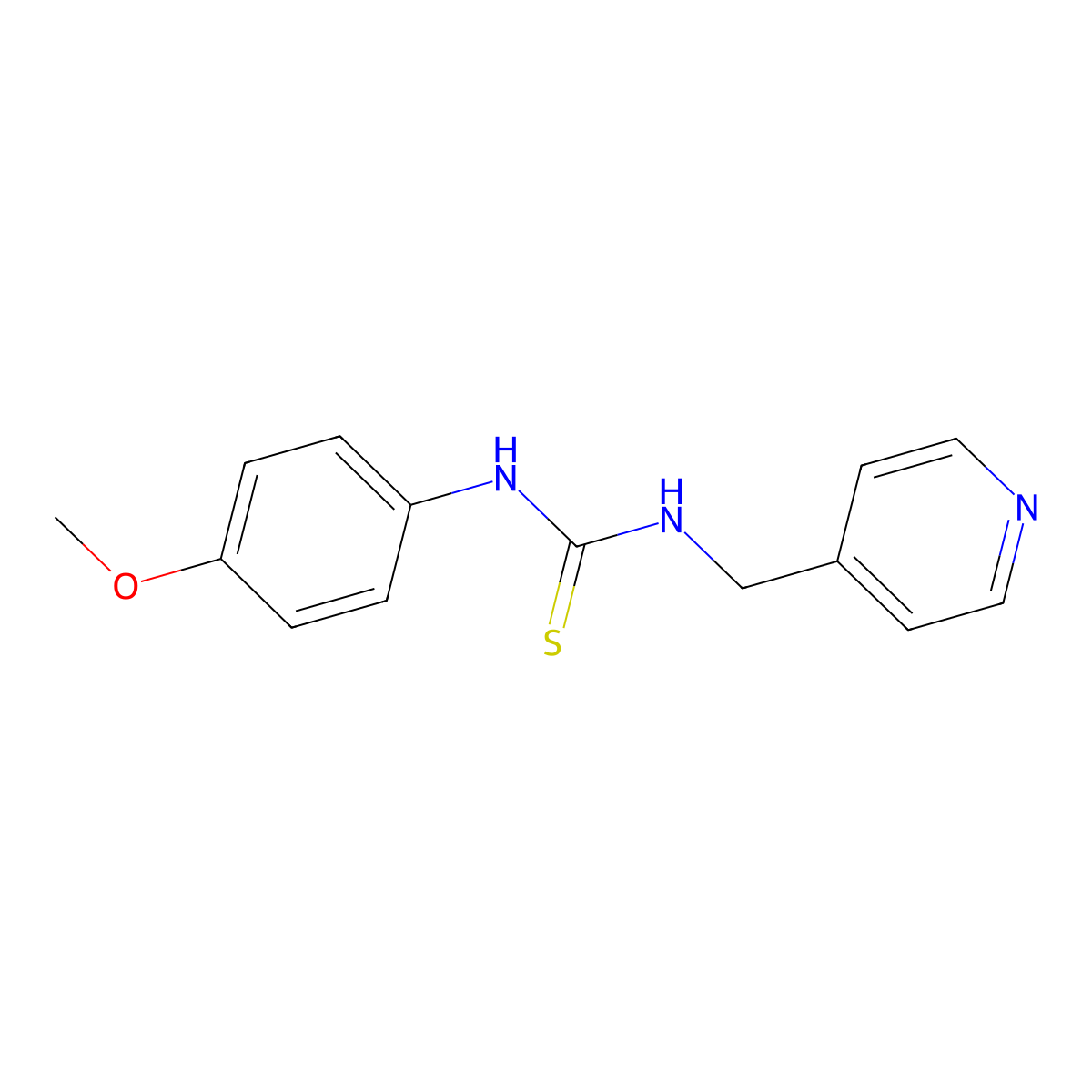 1-(4-Methoxyphenyl)-3-(pyridin-4-ylmethyl)thiourea molecular structure, CAS 356574-65-7