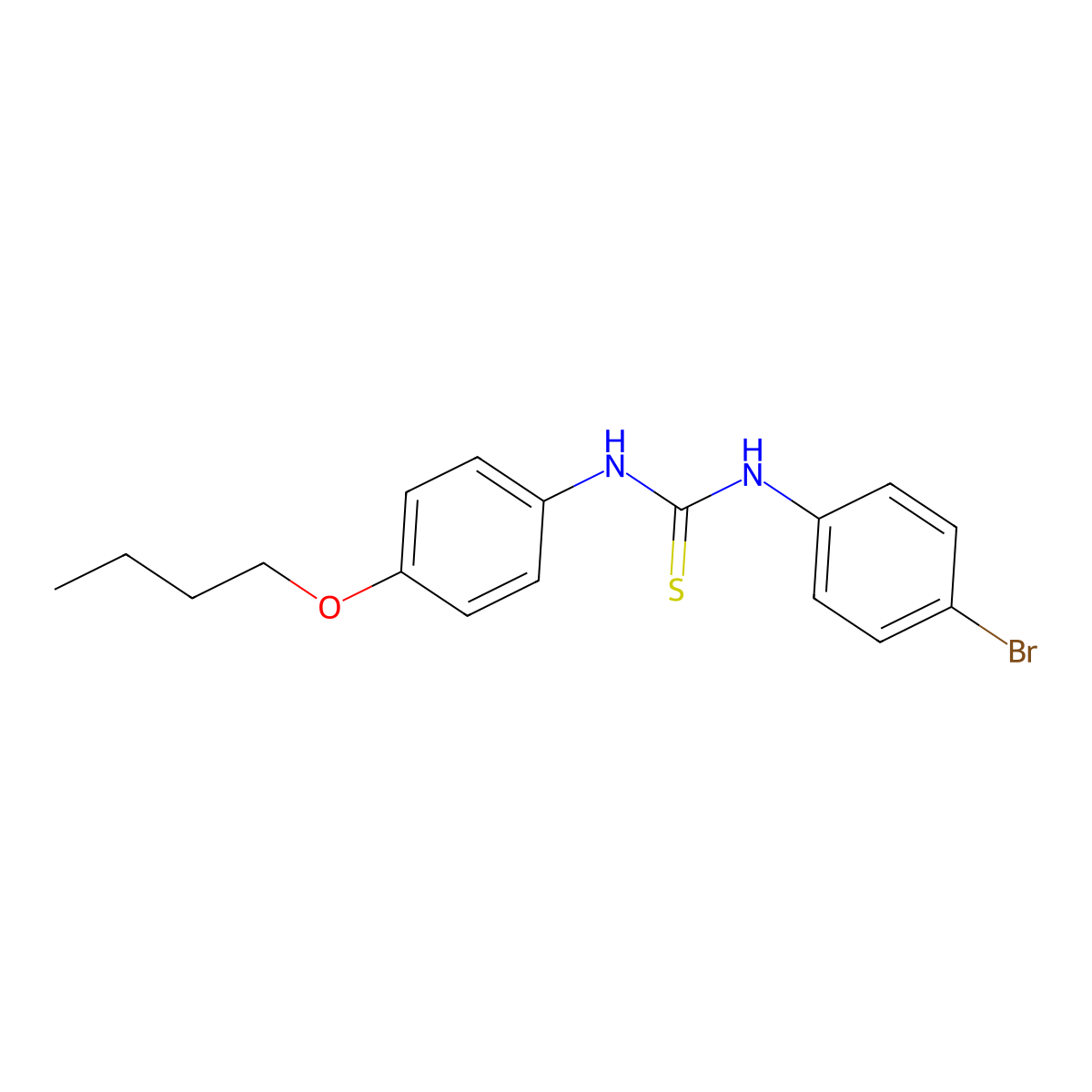 1-(4-Bromophenyl)-3-(4-butoxyphenyl)thiourea molecular structure, CAS 356576-05-1
