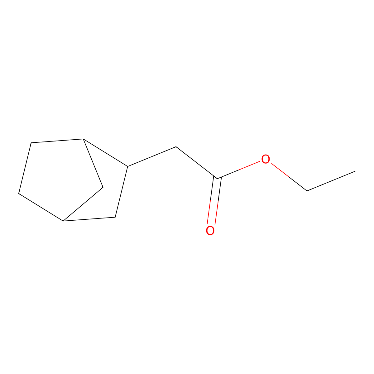 Ethyl bicyclo[2.2.1]hept-2-ylacetate molecular structure, CAS 35658-04-9