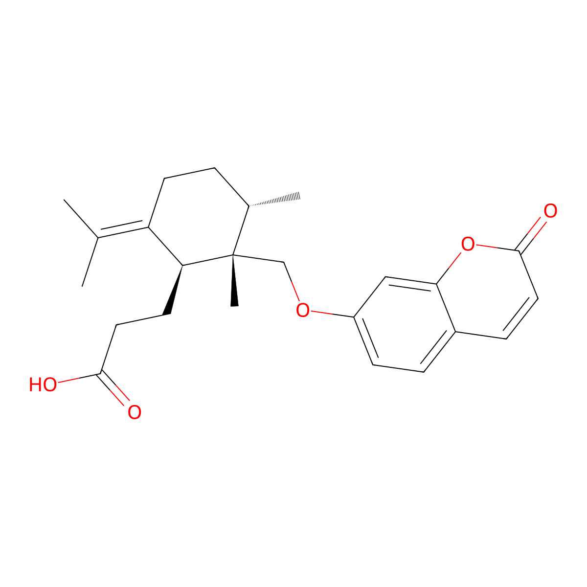 (-)-Galbanic acid molecular structure, CAS 3566-55-0